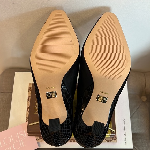 LOUISE ET CIE Lenah Square Toe Bootie in Black Size 8 New WITHOUT The Box - Picture 6 of 8